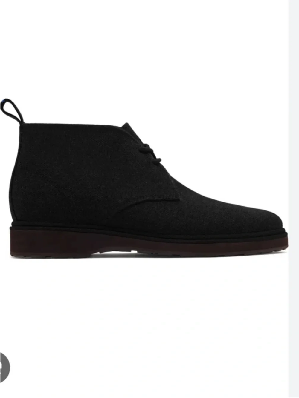Rothy’s The Chukka Boot Black Men’s Size 7.5 NIB Sustainable Knit Lace Up Boot